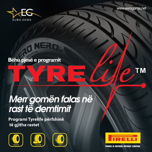 Tyre life nga Eurogoma dhe Pirelli